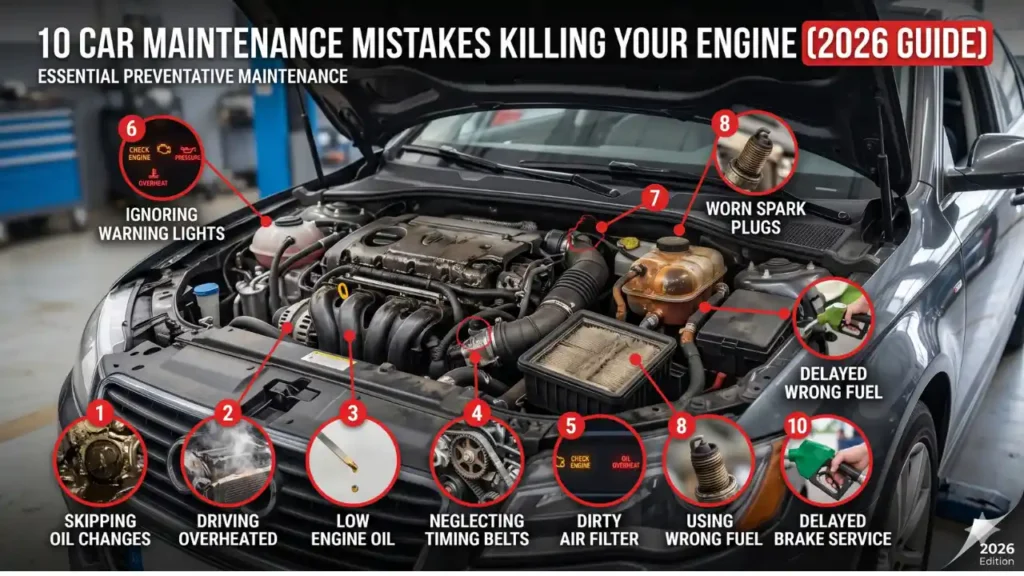 10 Car Maintenance Mistakes Killing Your Engine
